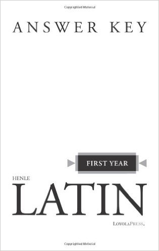 First Year Latin Answer Key