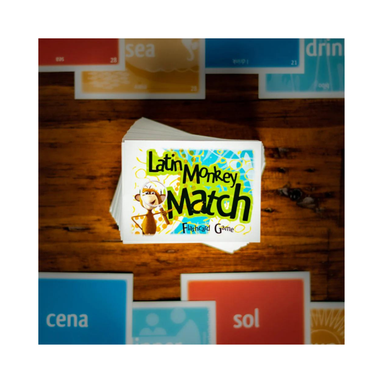 Latin Monkey Match 1 - Flashcard Game