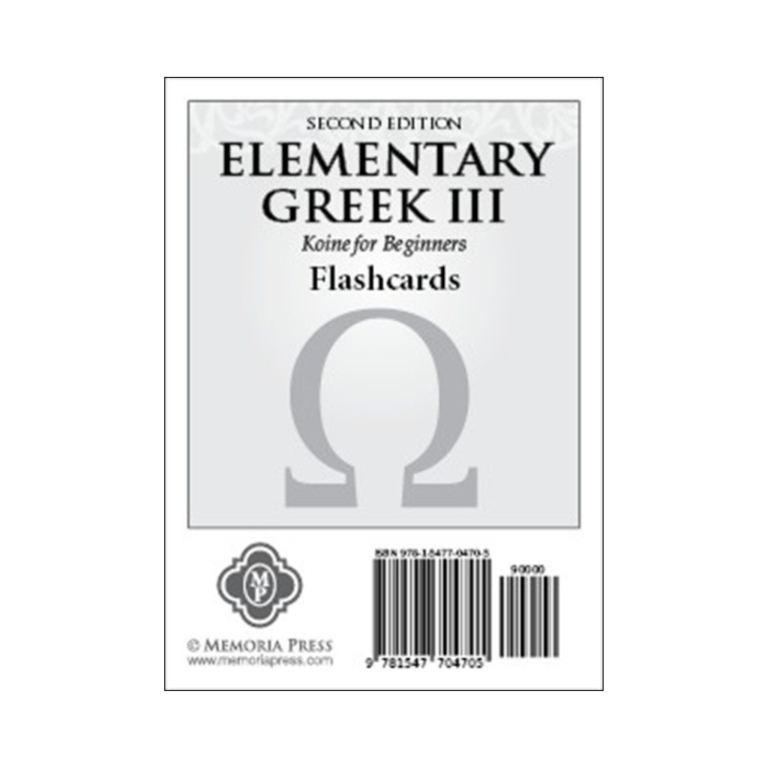 Elementary Greek: Year 3 - Flashcards (Second Edition)