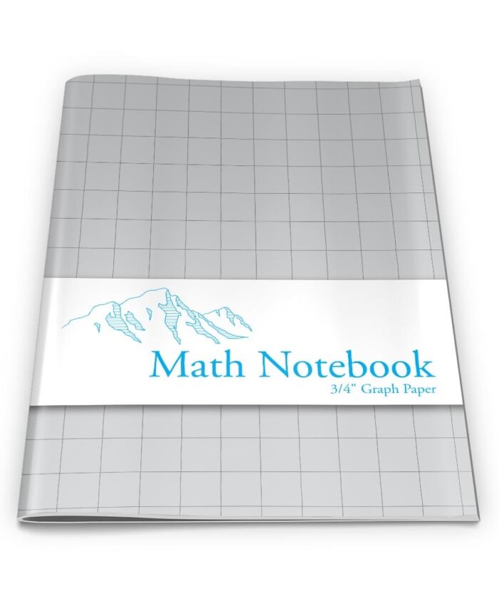 Gridded Math Notebook 3/4"