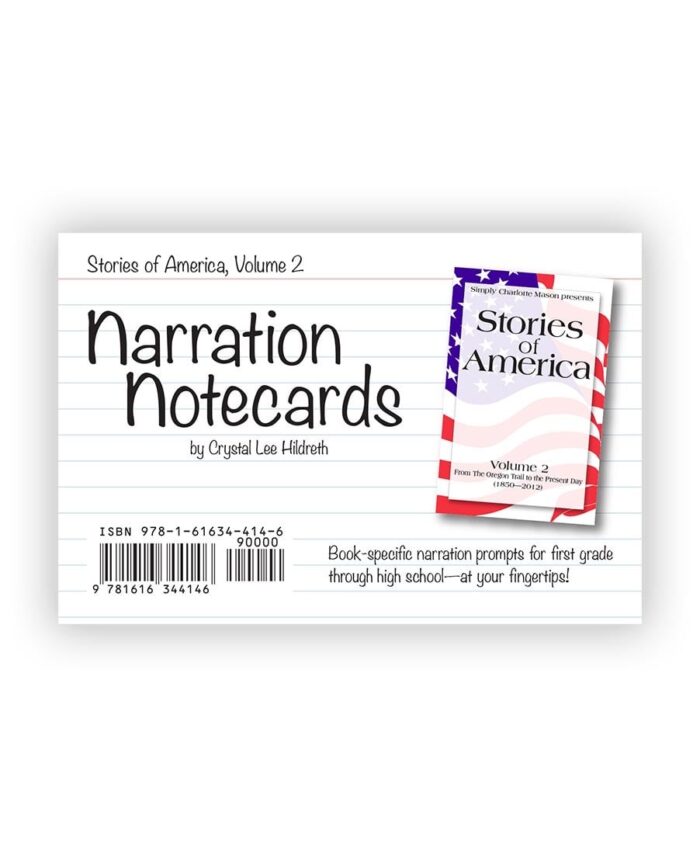 Narration Notecards: Stories of America Volume 2