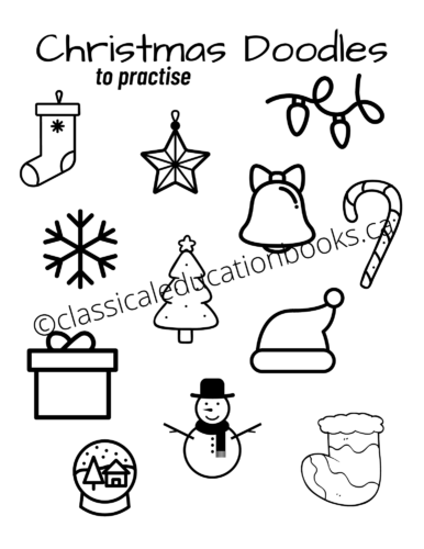 Christmas Doodle Page - Free Digital Download