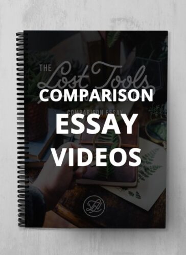 lost tools of writing comparison essay outline