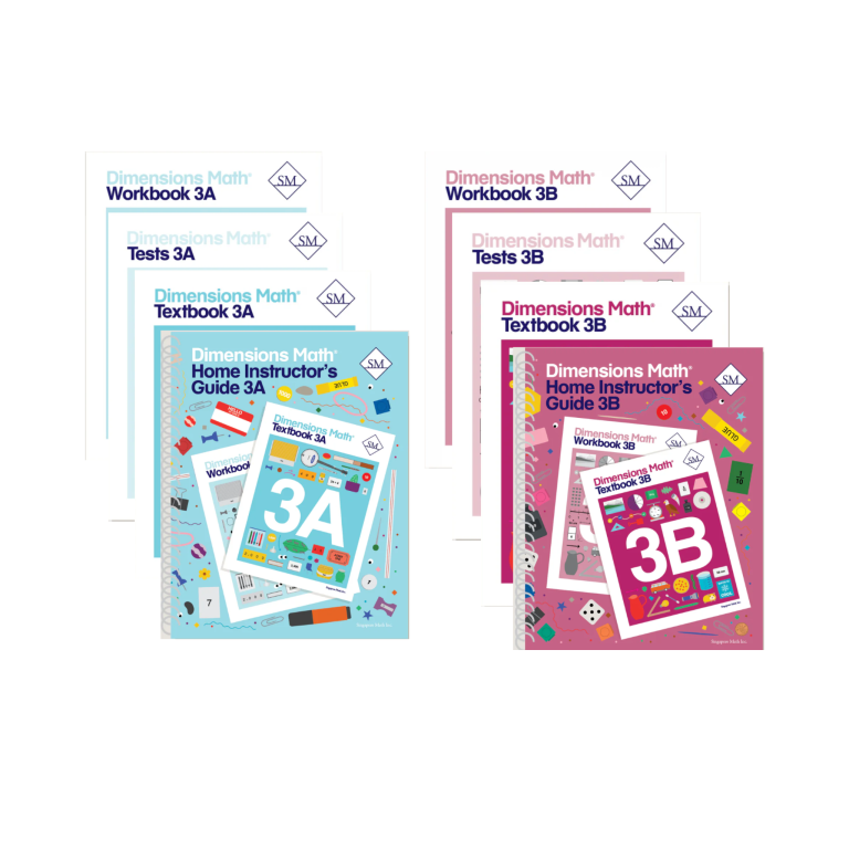 Dimensions Math Grade 3 Set with Home Instructor's Guides