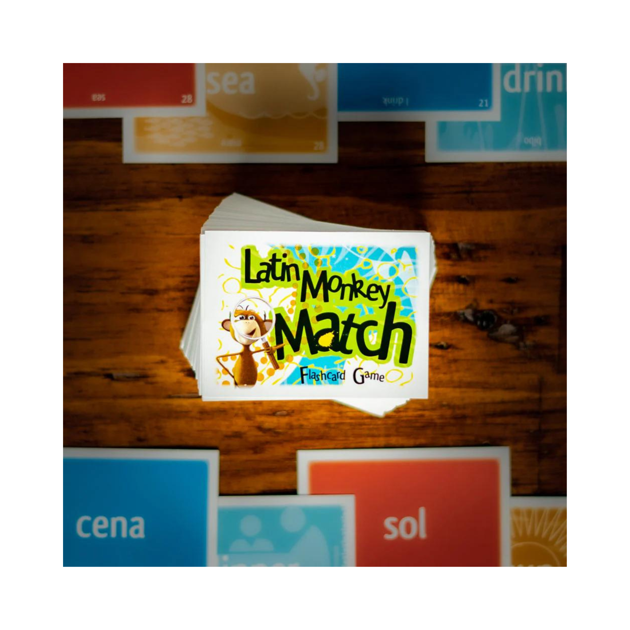Latin Monkey Match 1 - Flashcard Game